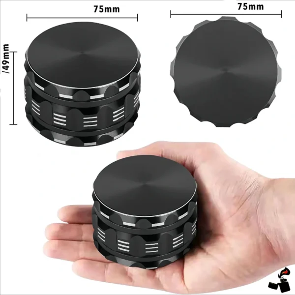 Grinder 4 pièces Aluminium 75 MM – Image 7