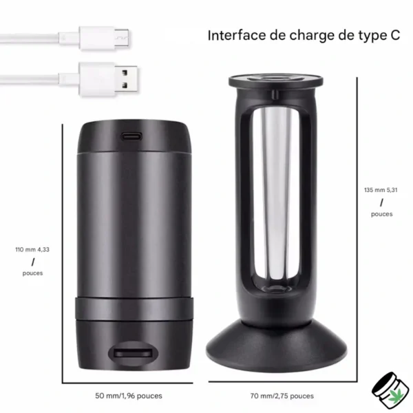 Grinder Électrique 2-en-1 — Broyeur Et Remplisseur de Tubes Charge