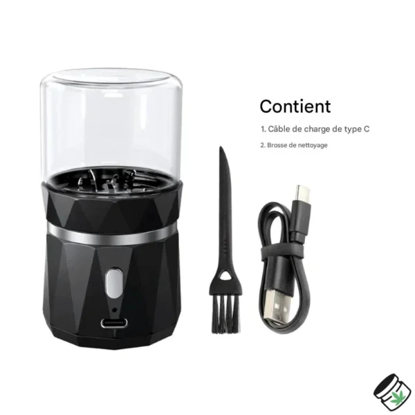 Grinder Électrique Automatique Réservoir en Verre Contient