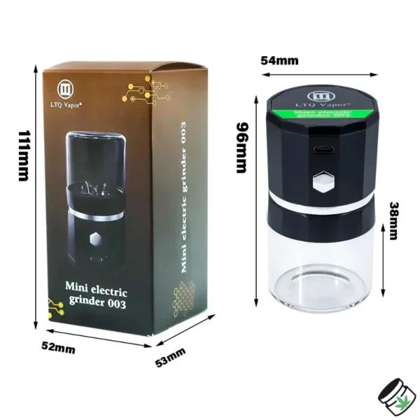 Grinder Électrique Automatique Réservoir en Verre Taille