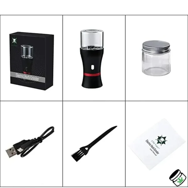 Grinder Électrique Portable pour Herbes Sèches Accessoires