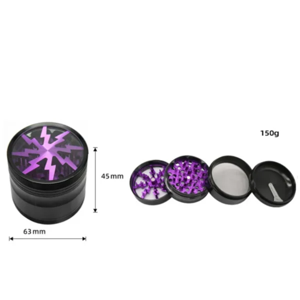Grinder Transparent Aluminium – Image 7