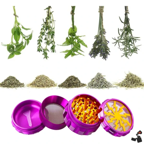 Grinder Weed 63 mm 4 Pièces Pollen – Image 6