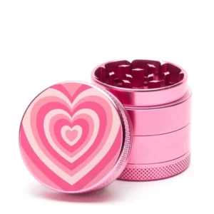 Grinder Aluminium Cœur Rose 4 Parties 40mm