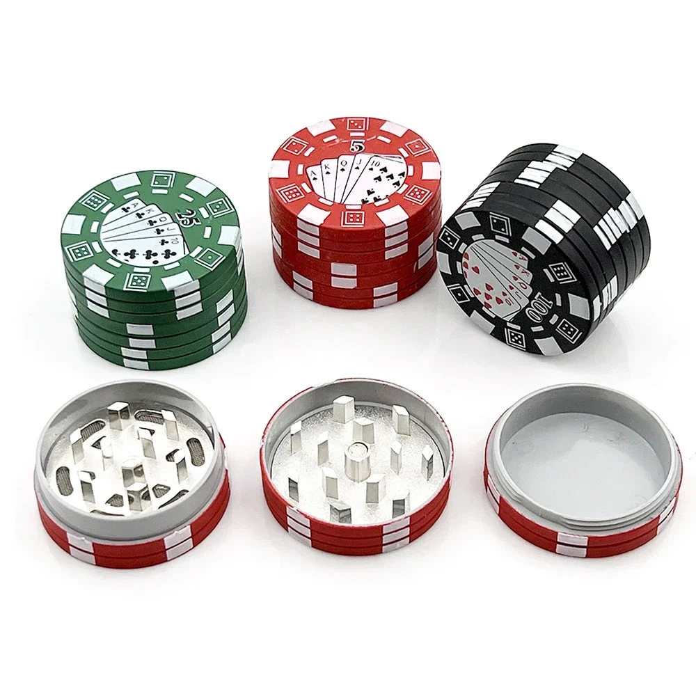 Grinder Jeton de Poker Métal 3 Parties 50mm – Image 2