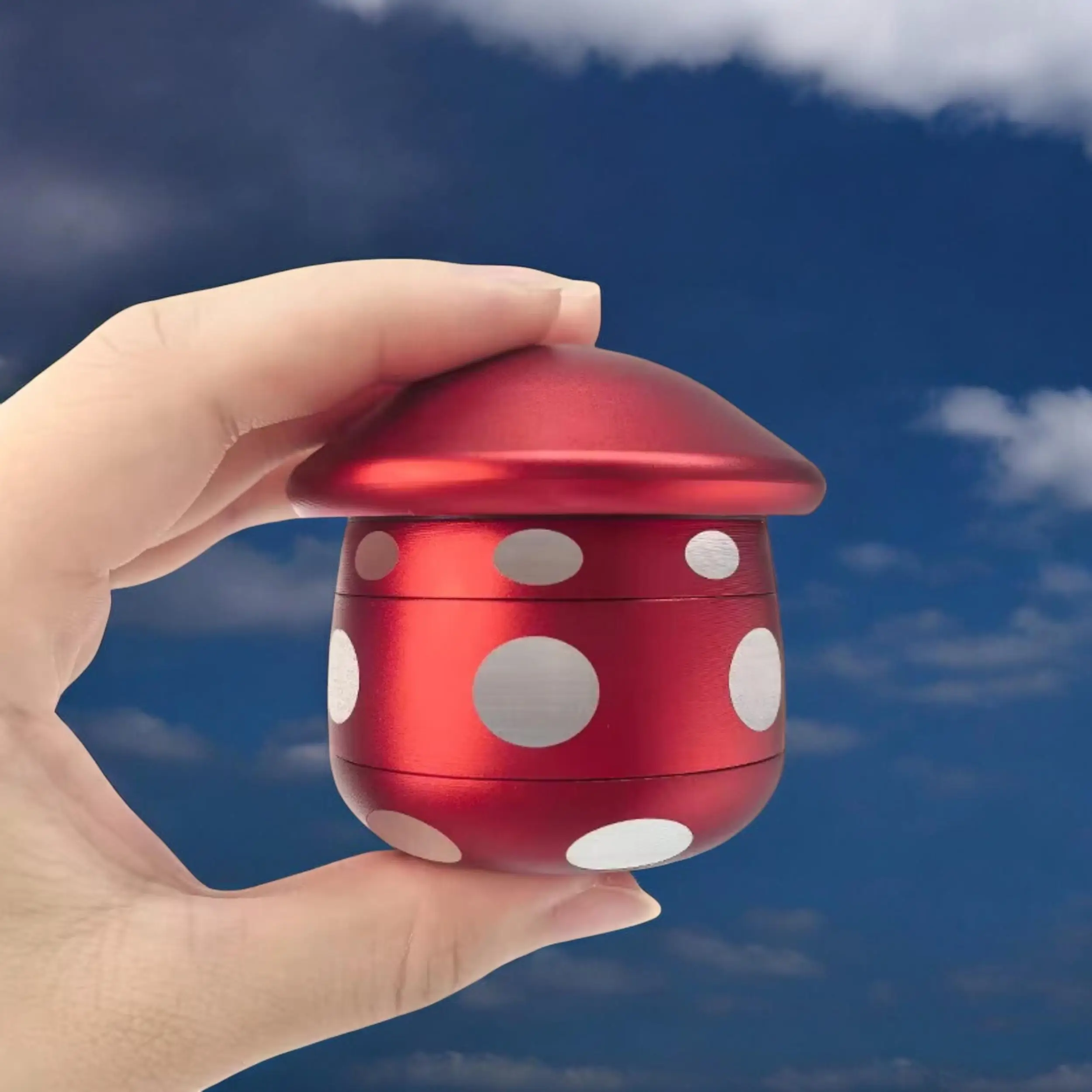 Grinder Aluminium Champignon 4 Pièces 63mm – Image 3