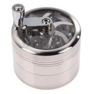 Grinder Alliage de Zinc Manuel à Manivelle 4 Parties 40mm