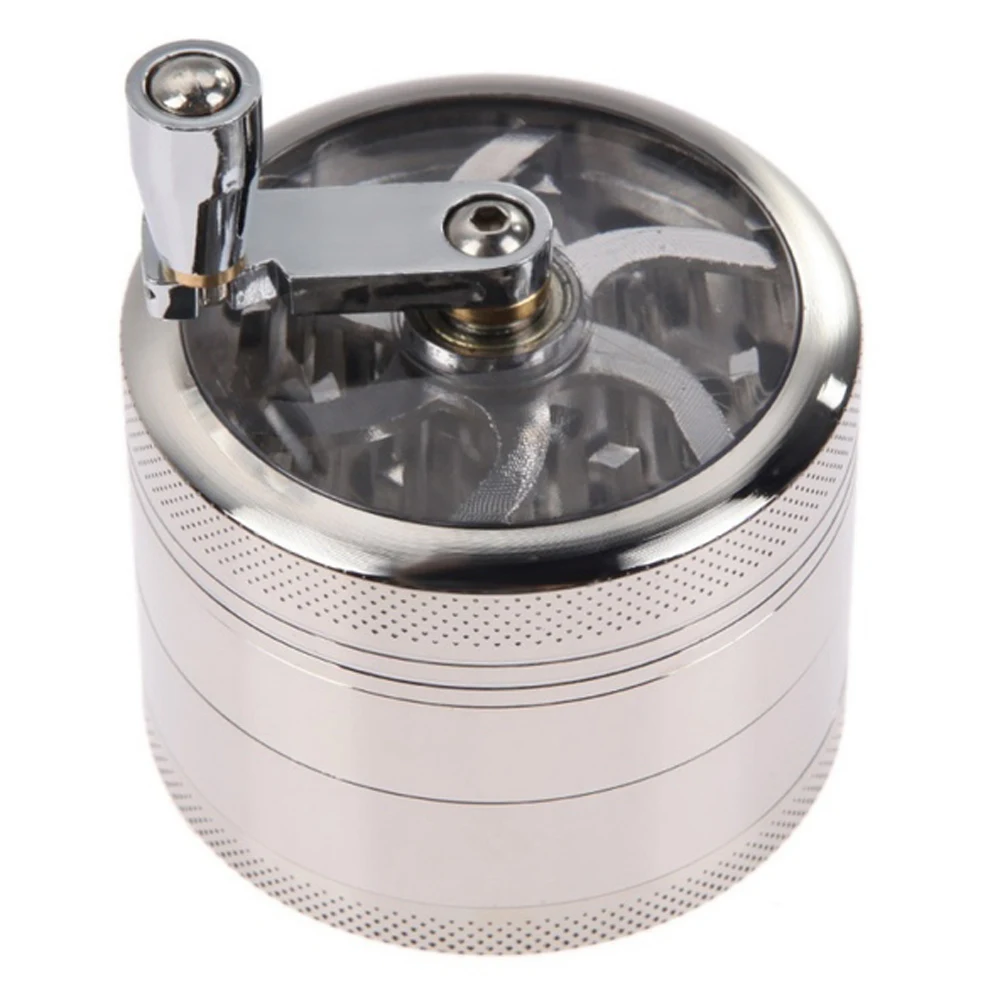 Grinder Alliage de Zinc Manuel à Manivelle 4 Parties 40mm – Image 7