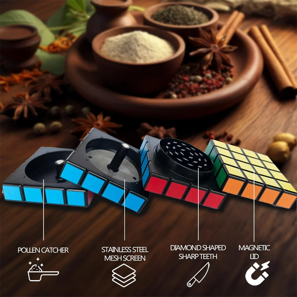 Grinder Rubik's Cube Magnétique 4 Pièces – Image 4