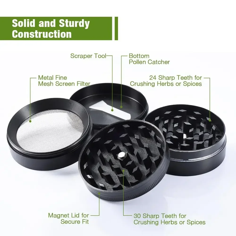 Grinder Métal Compact 4 Couches – Image 6