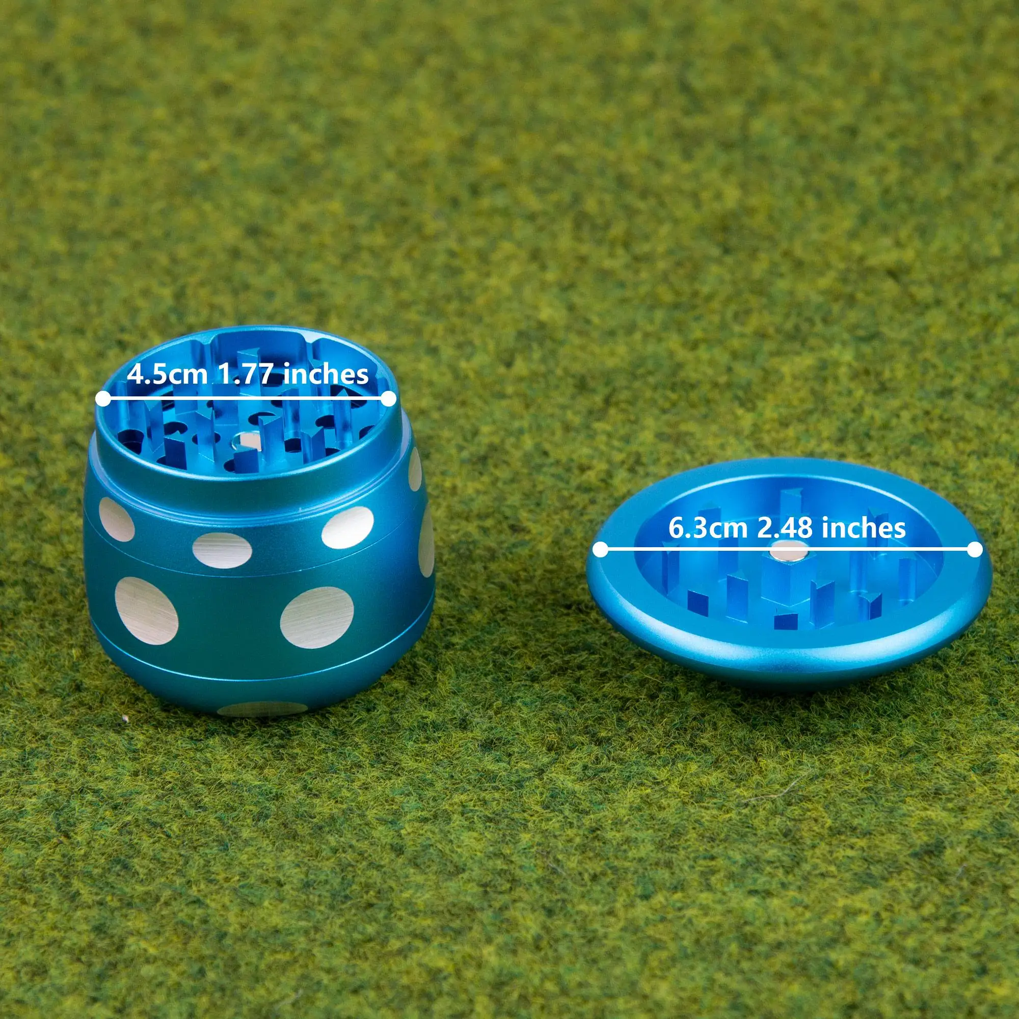Grinder Aluminium Champignon 4 Pièces 63mm – Image 4
