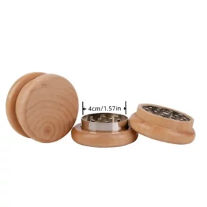 Grinder Bois et Alliage de Zinc 2 Parties Rond