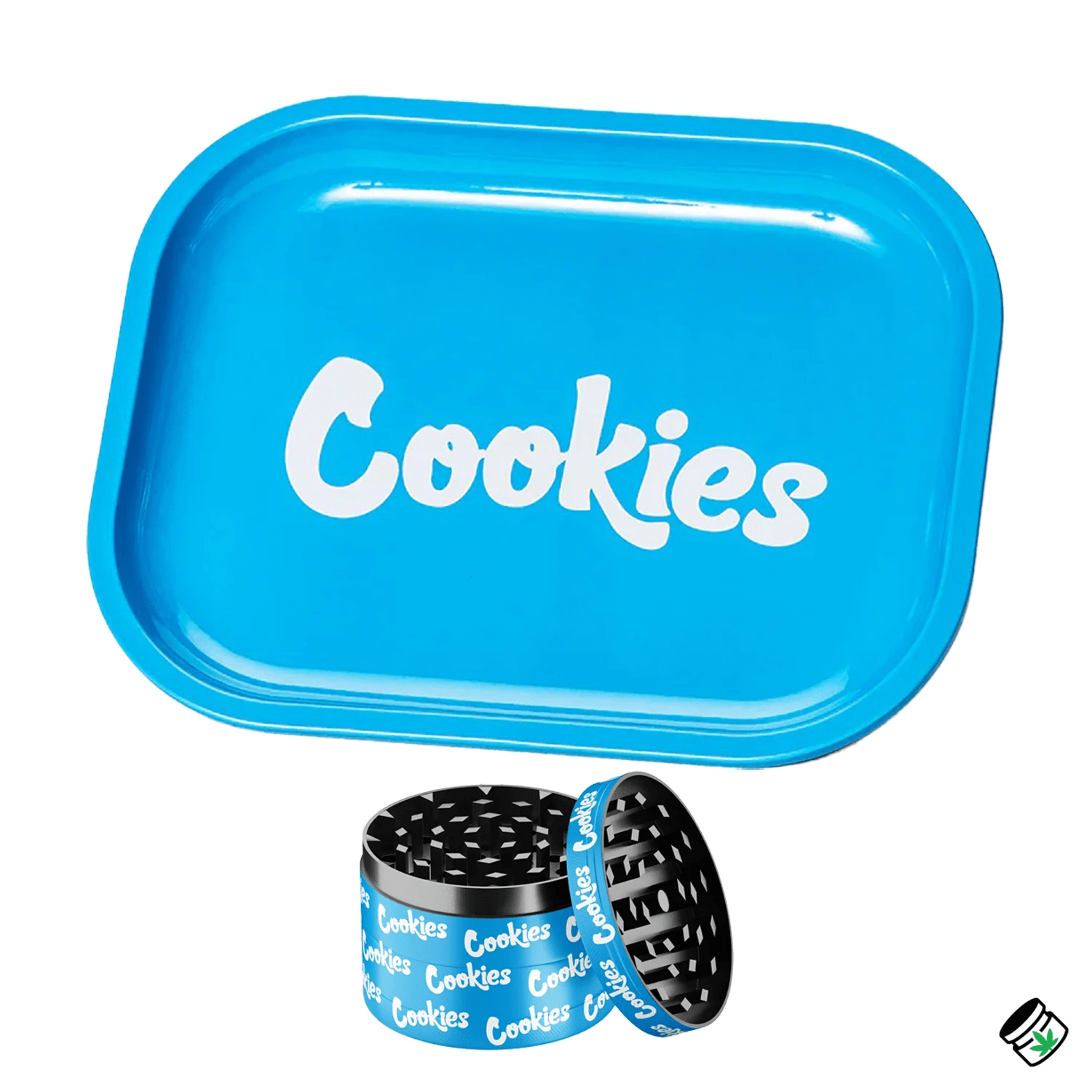 Combo Plateau à Rouler et Grinder Métal 2 Pièces Bleu – Image 2