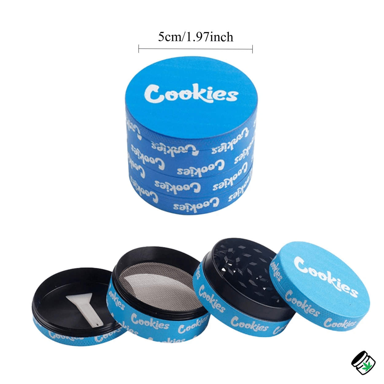 Combo Plateau à Rouler et Grinder Métal 2 Pièces Bleu – Image 6