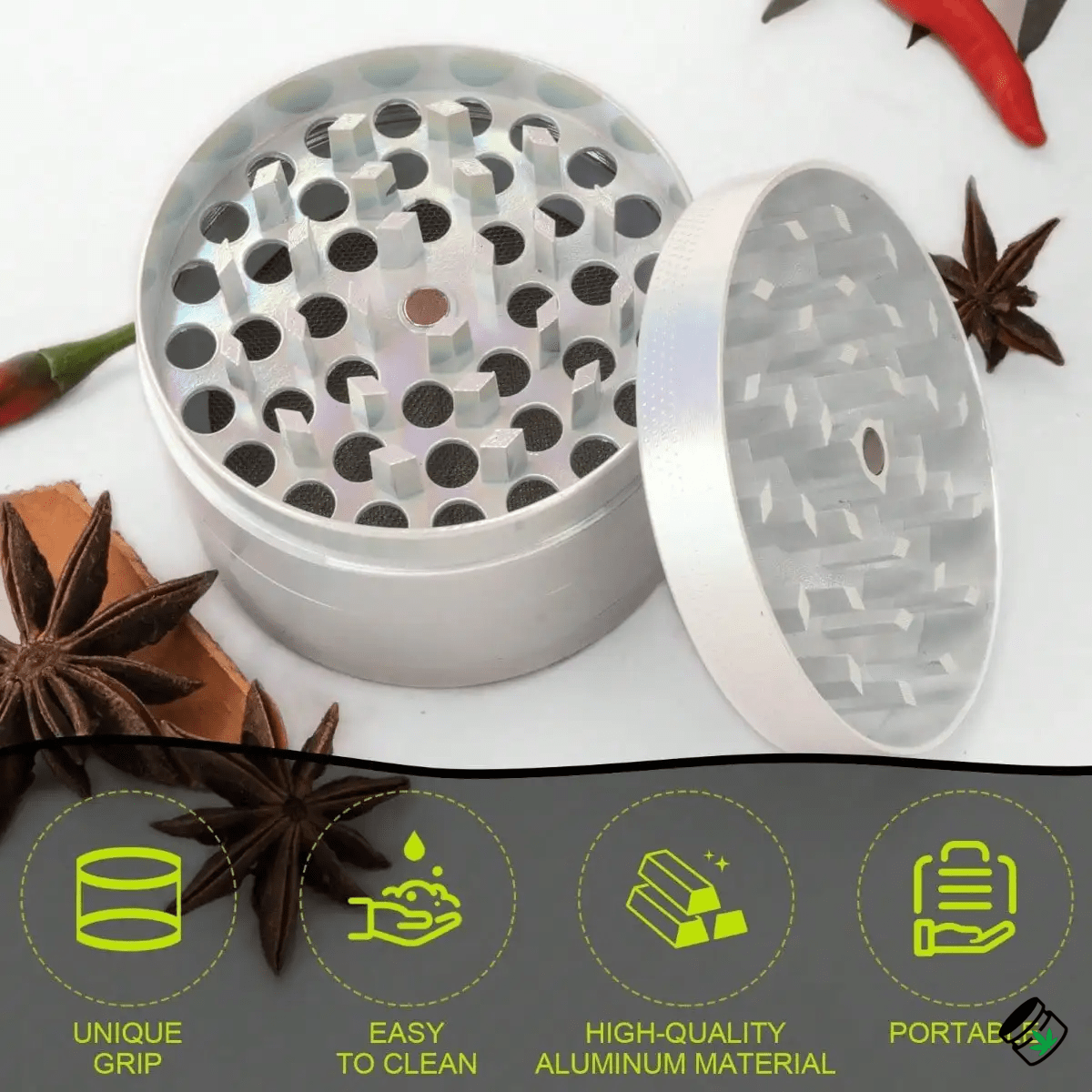 Grinder 4 Pièces Métal 40mm ou 50mm – Image 4