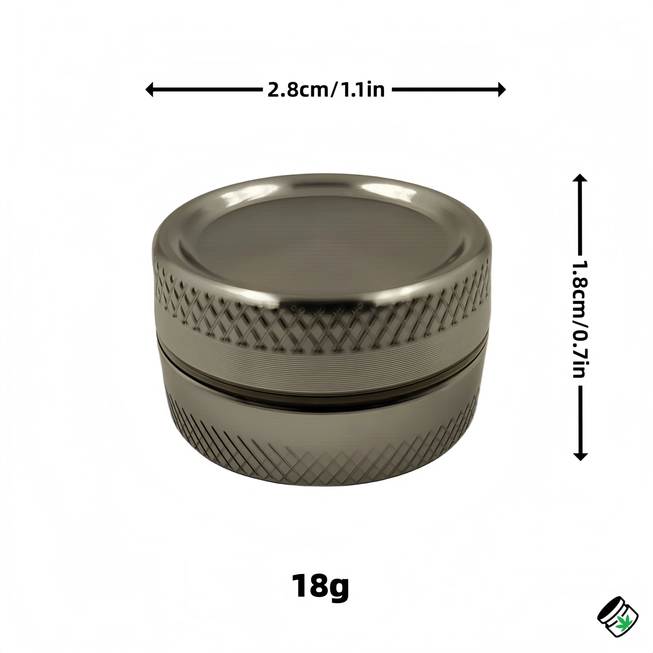 Mini Grinder Compact Aluminium Design Discret – Image 5