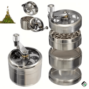 Grinder Aluminium 4 Pièces Forme Jante de Voiture