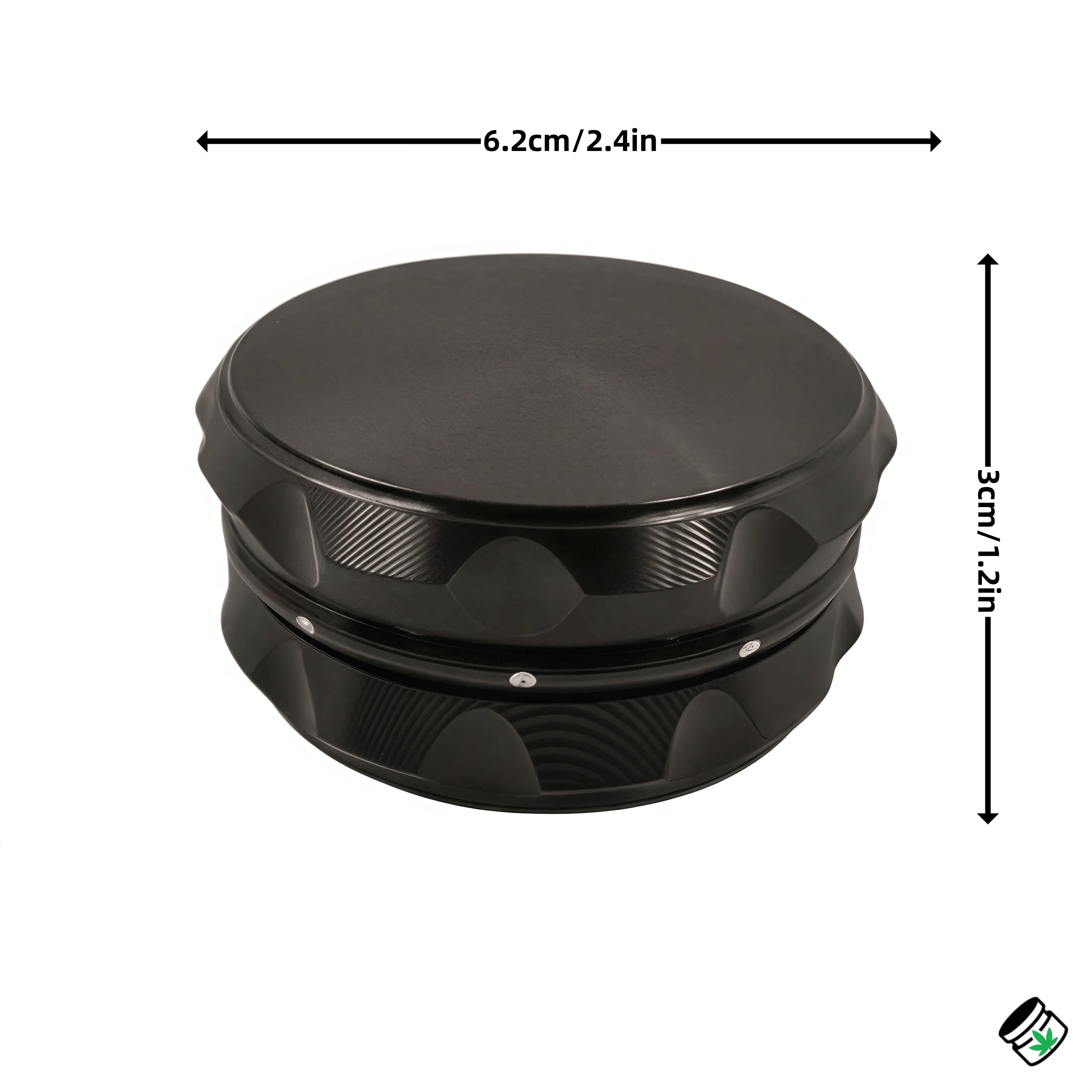 Grinder Métal 62mm 2 Parties — Grip Antidérapant – Image 6