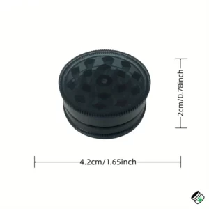 Mini grinder plastique aimanté 40 mm – Noir
