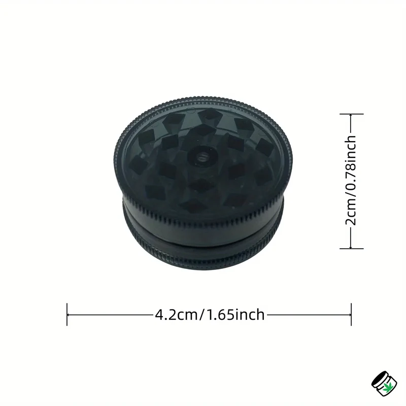 Mini grinder plastique aimanté 40 mm – Noir