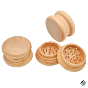 Grinder en bois naturel 55 mm 2 parties
